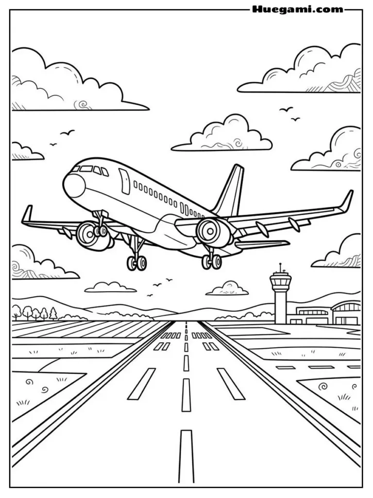 A Large Airplane Approaching