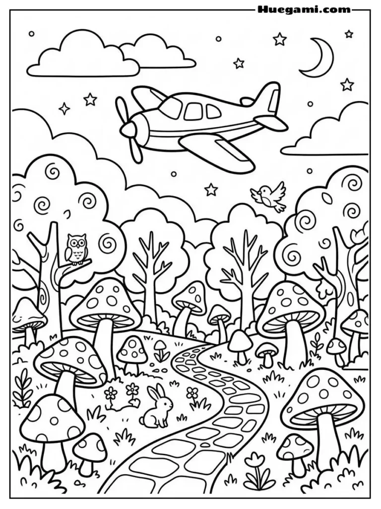 A Small Airplane Flying Above