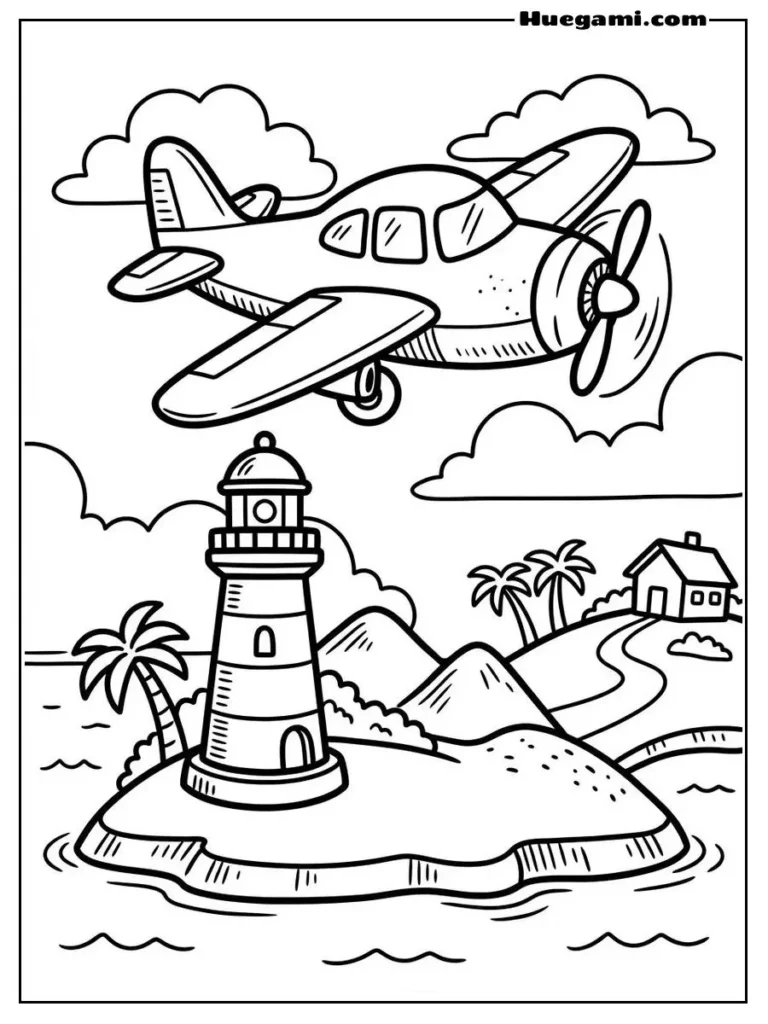 An Airplane Flying Above