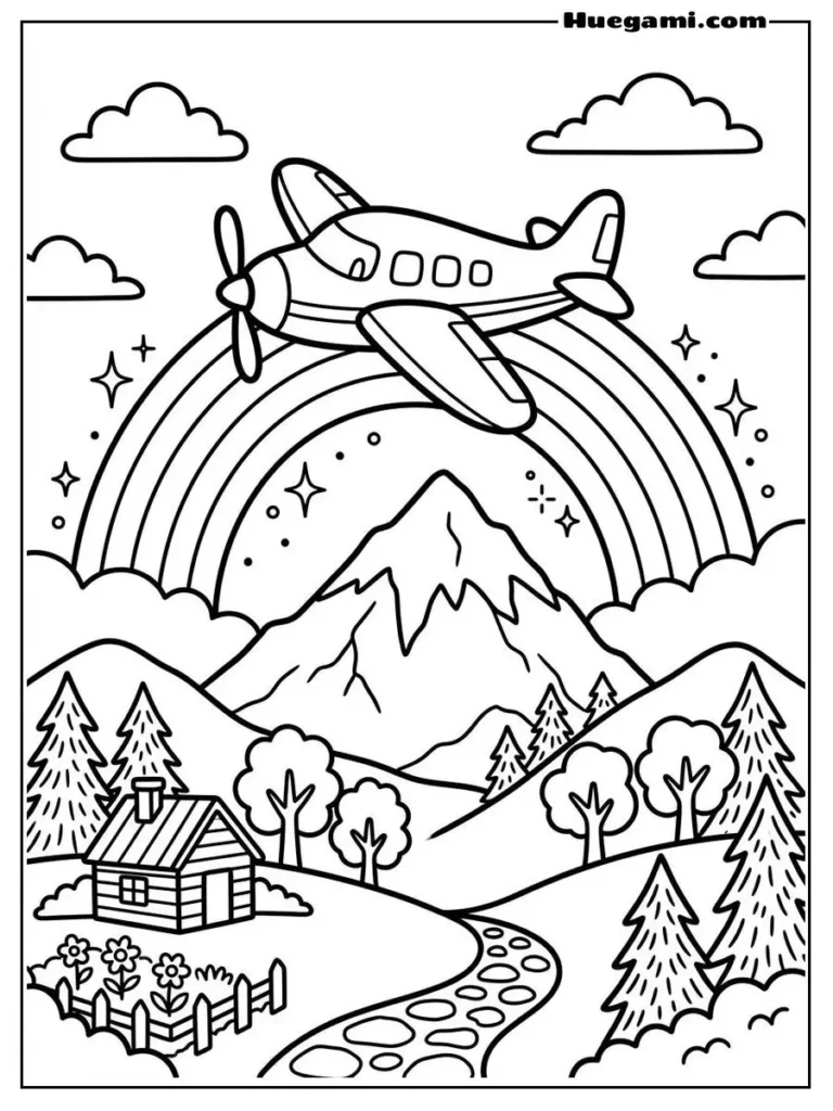 An Airplane Flying Over