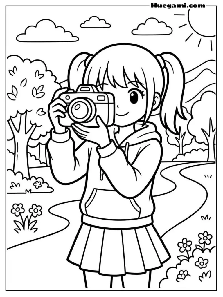 Anime Character With Camera