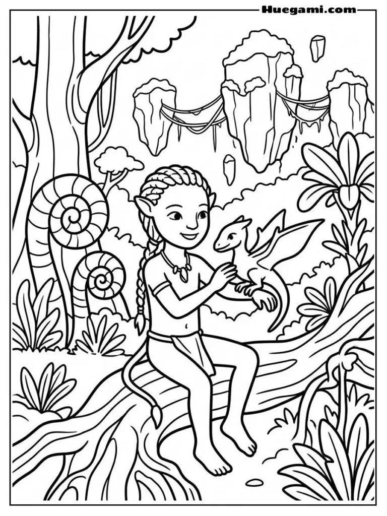 Avatar 3 Fire And Ash Color To Print Illustration