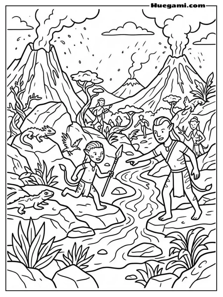Avatar 3 Fire And Ash PDF Illustration