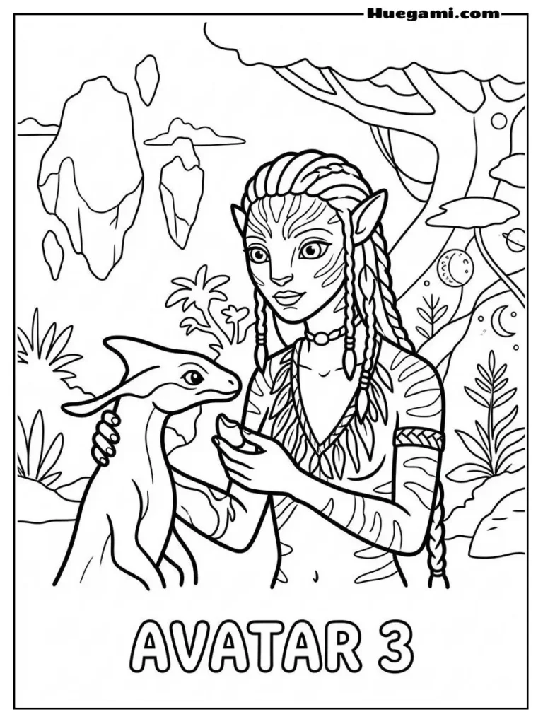 Avatar 3 Fire And Ash To Print Illustration