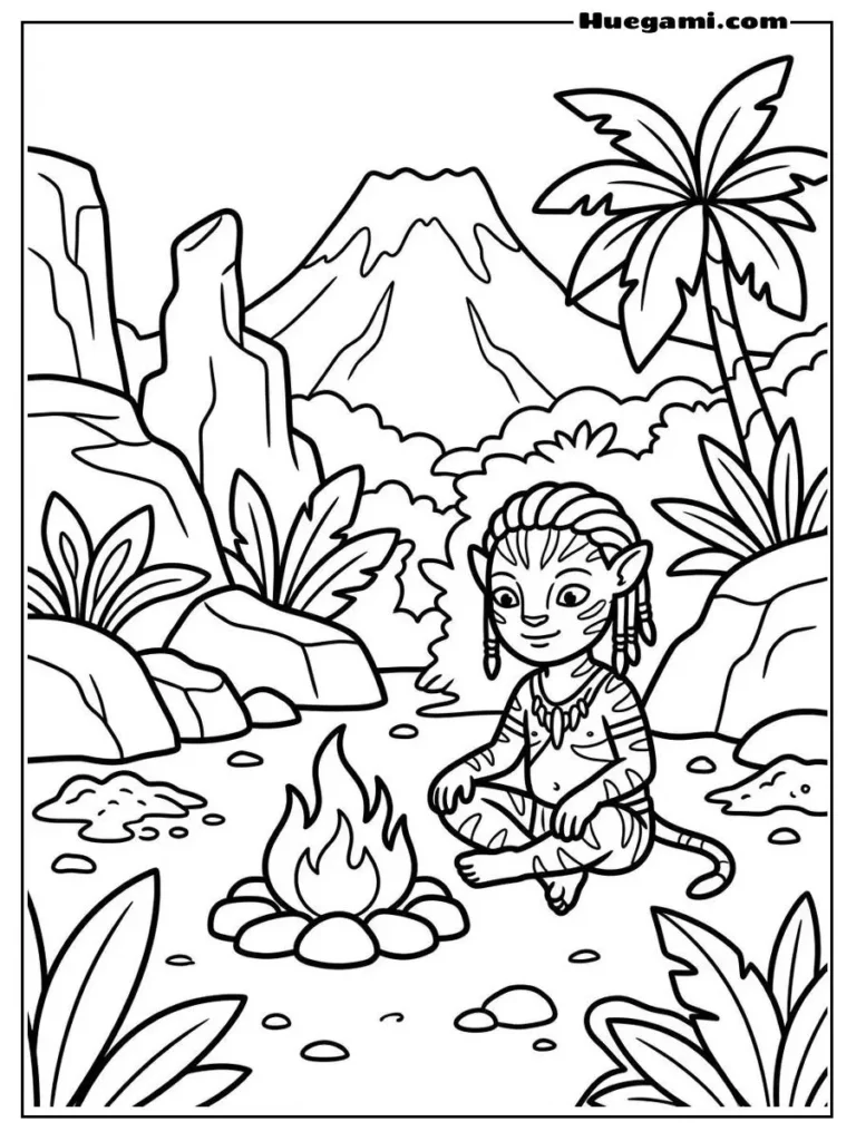 Avatar 3 Printable Illustration