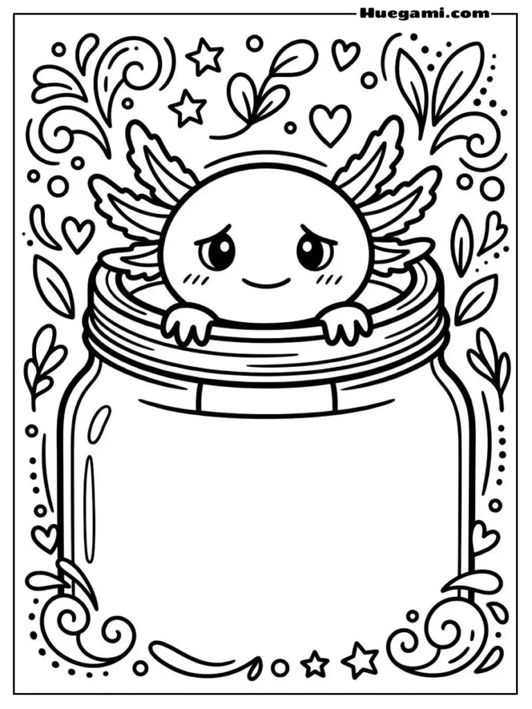 Axolotl Peeking Out