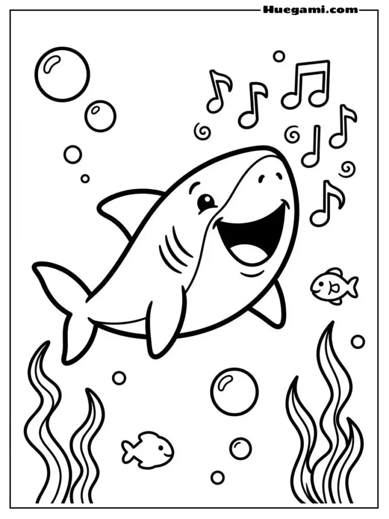Baby Shark Singing Joyfully