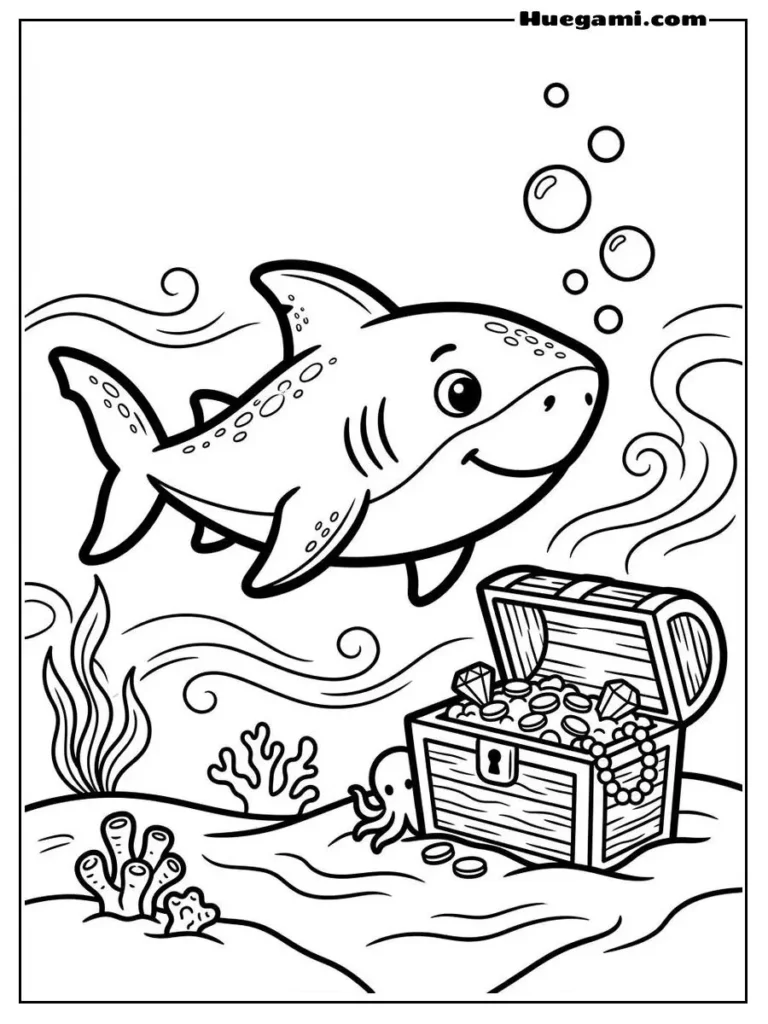 Baby Shark With Treasure