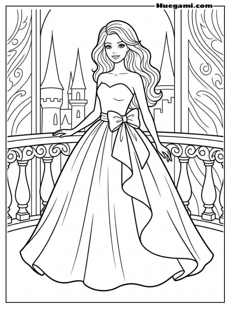 Barbie In A Flowing Ball Gown