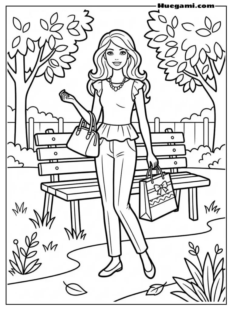 Barbie Wearing Elegant Casual Clothing