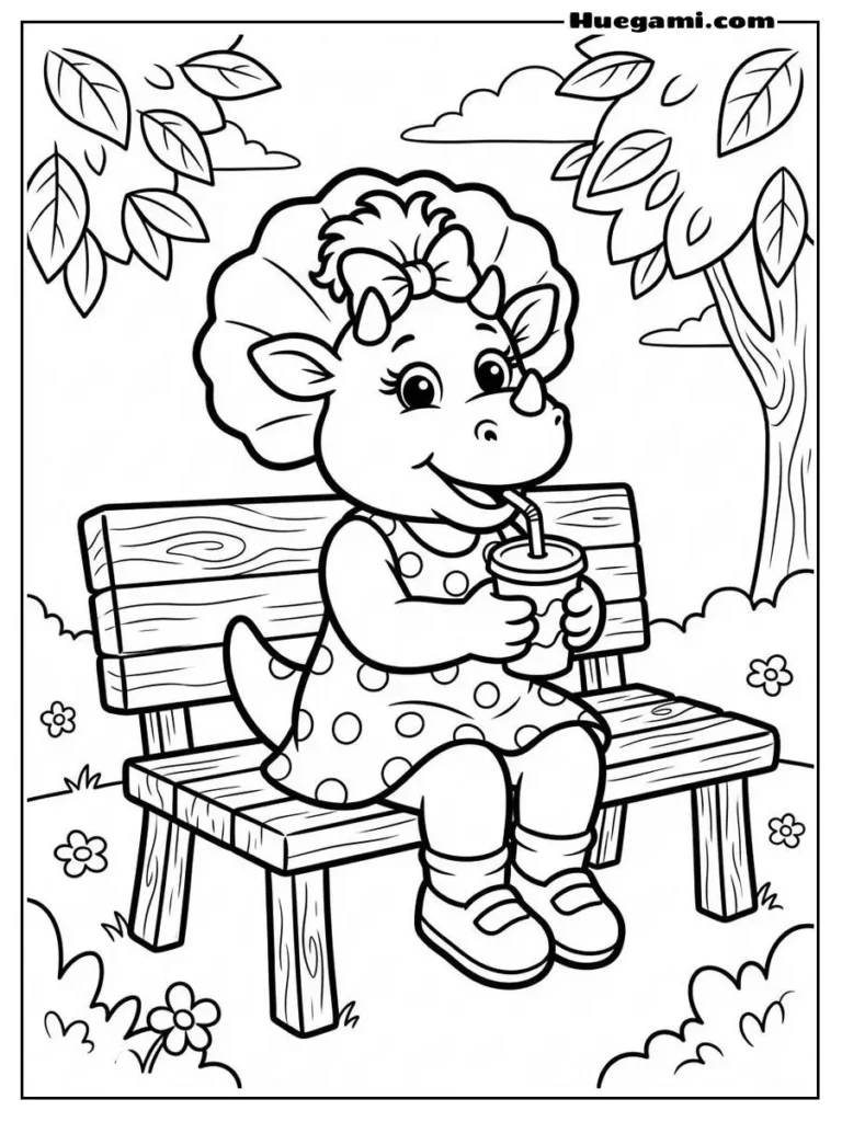 Coloring Picture Of Baby Bop