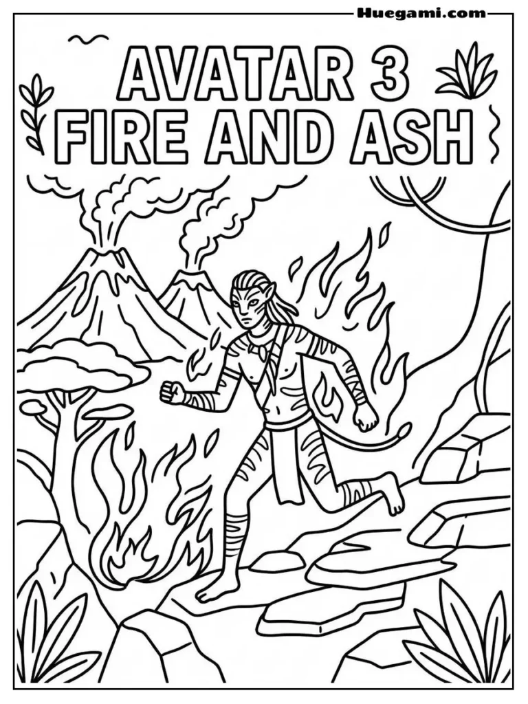 Illustration Avatar 3 Fire And Ash