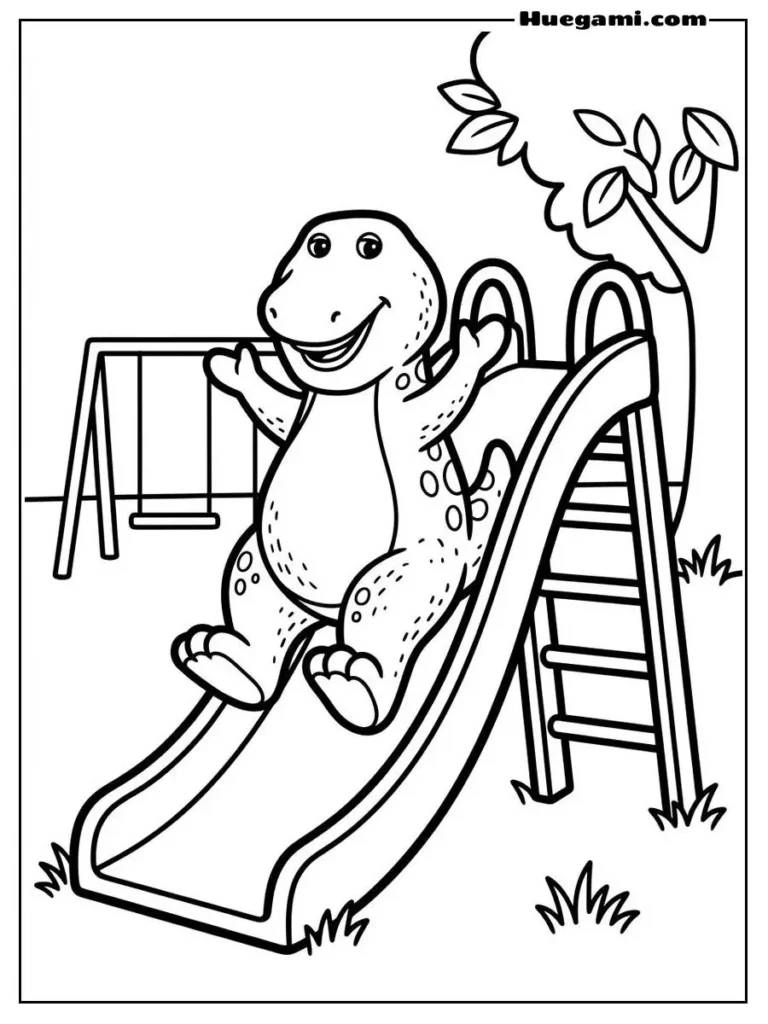 Of Barney Sliding Down