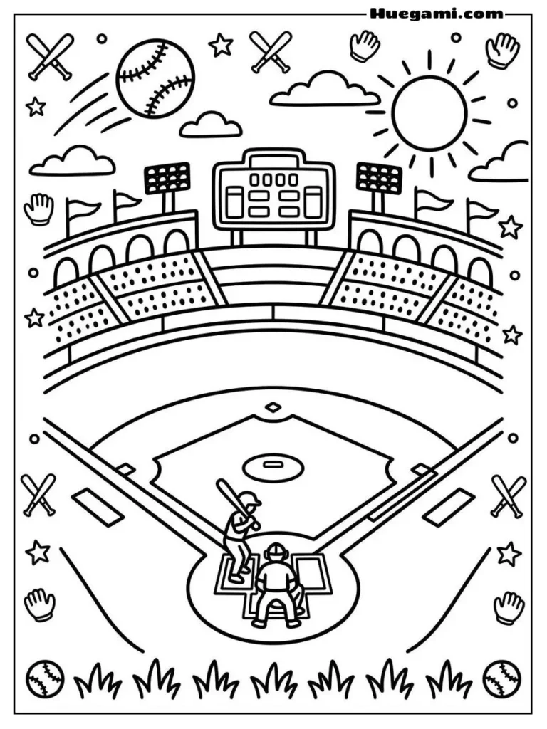 Of Baseball In The Stadium