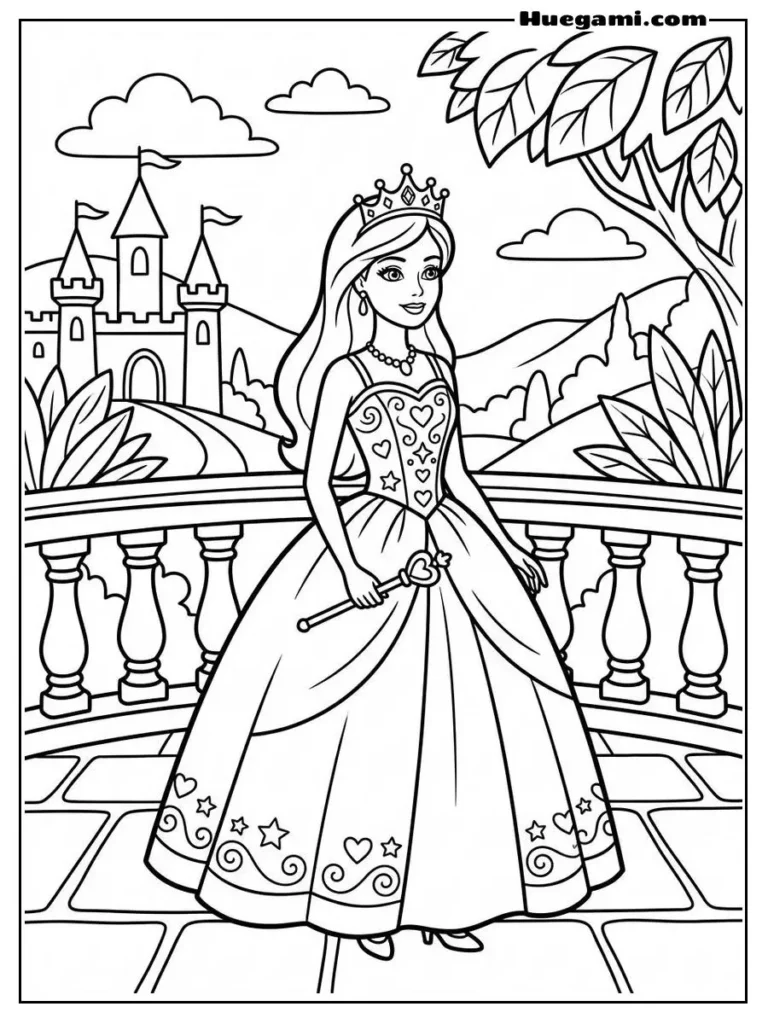Princess Barbie Wearing An Elegant