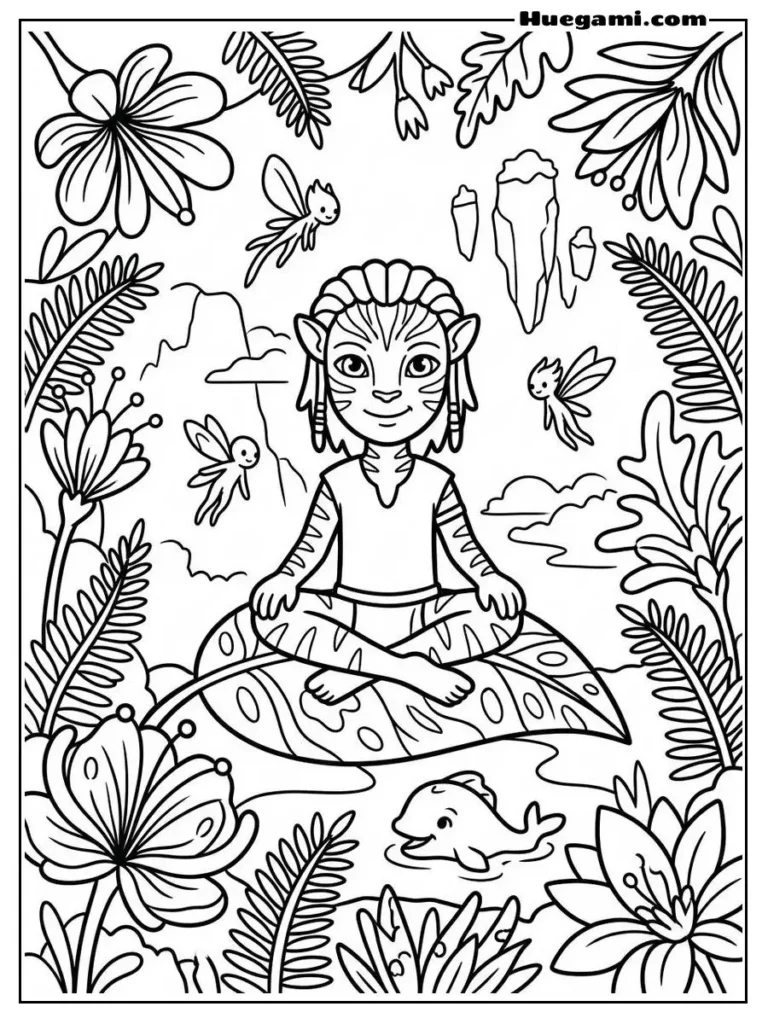 Printable Avatar 3 Coloring PDF