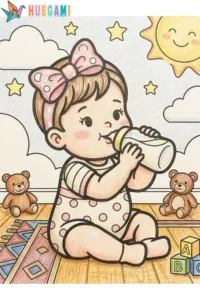 baby coloring sheets featured image