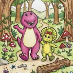 barney coloring sheets featured image