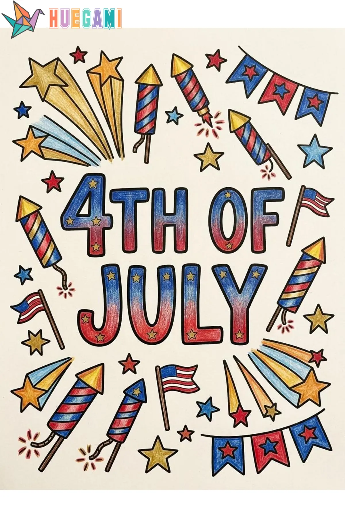 4th of july coloring sheets featured image
