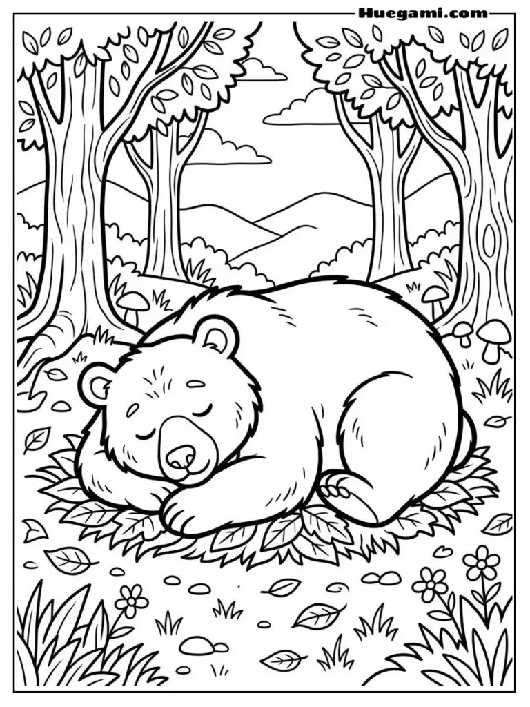 A Bear Sleeping