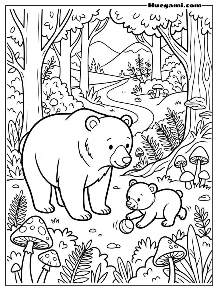 A Mama Bear Looking After