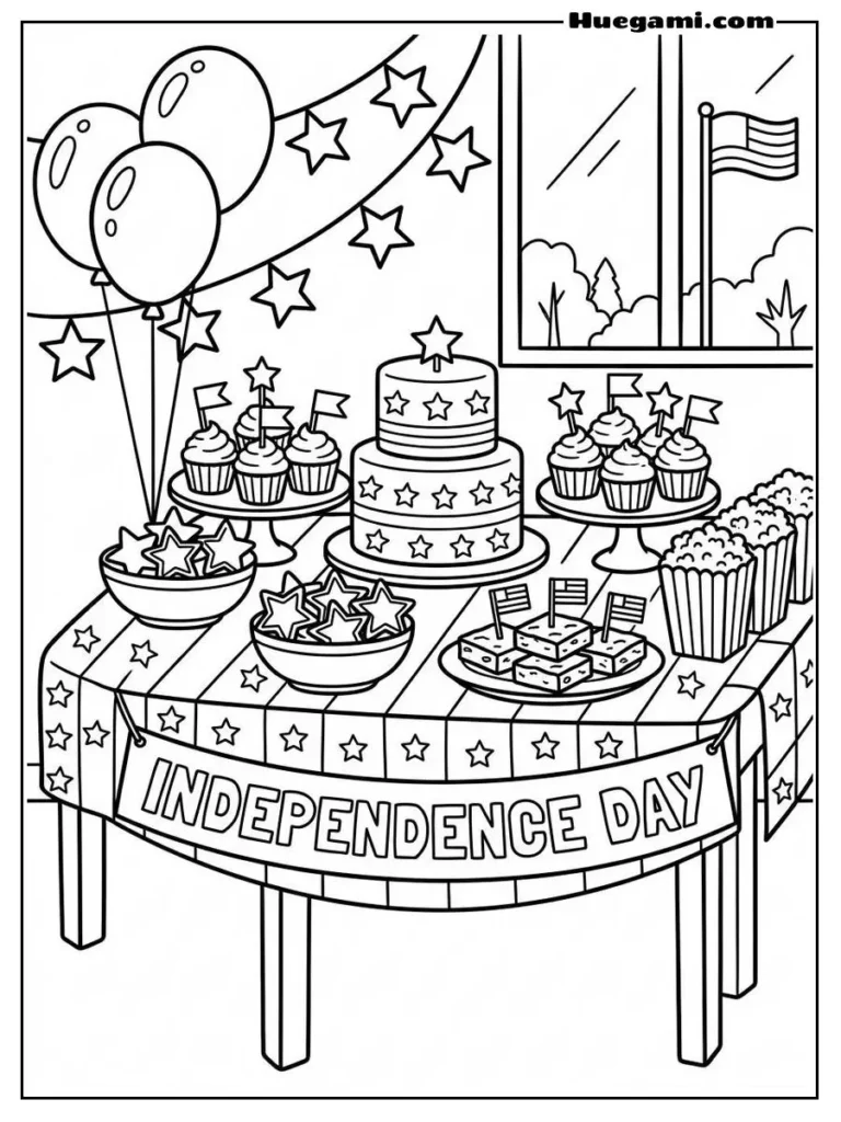 A Table Full Of Festive Independence Day