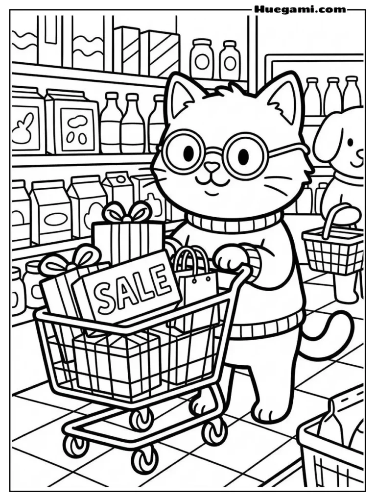 Adorable Cat Shopper