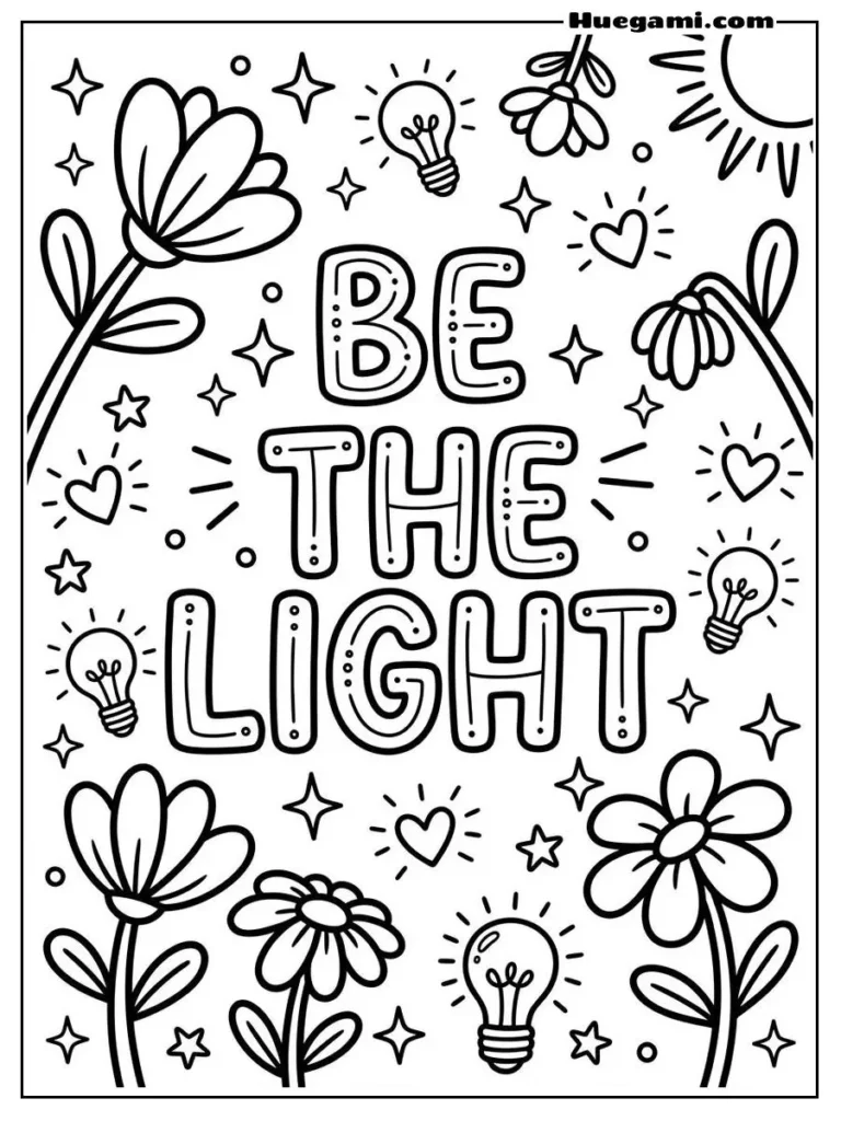 Be The Light Quote Illustration 1