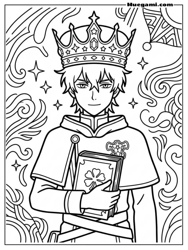 Black Clover Yuno With Crown Anime