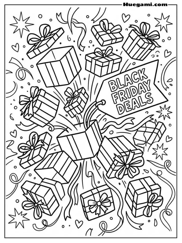 Gift Boxes Explosion Illustration