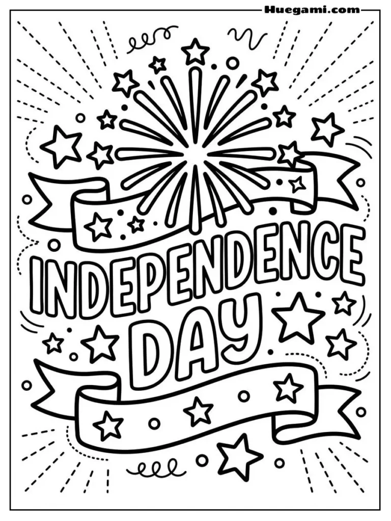 Independence Day Typography Illustration