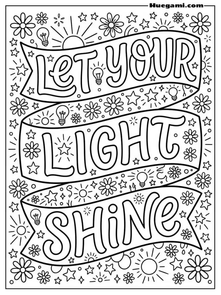 Let Your Light Shine Quote Illustration 1