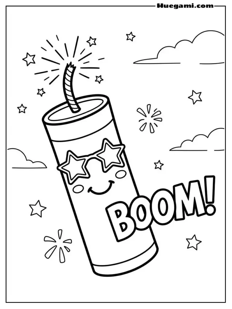 Smiling Firecracker Illustration