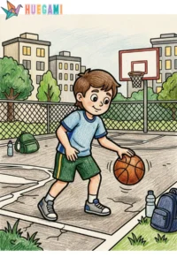 basketball coloring sheets featured image