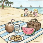 beach coloring sheets featured image