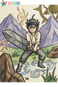 black clover coloring sheets featured image