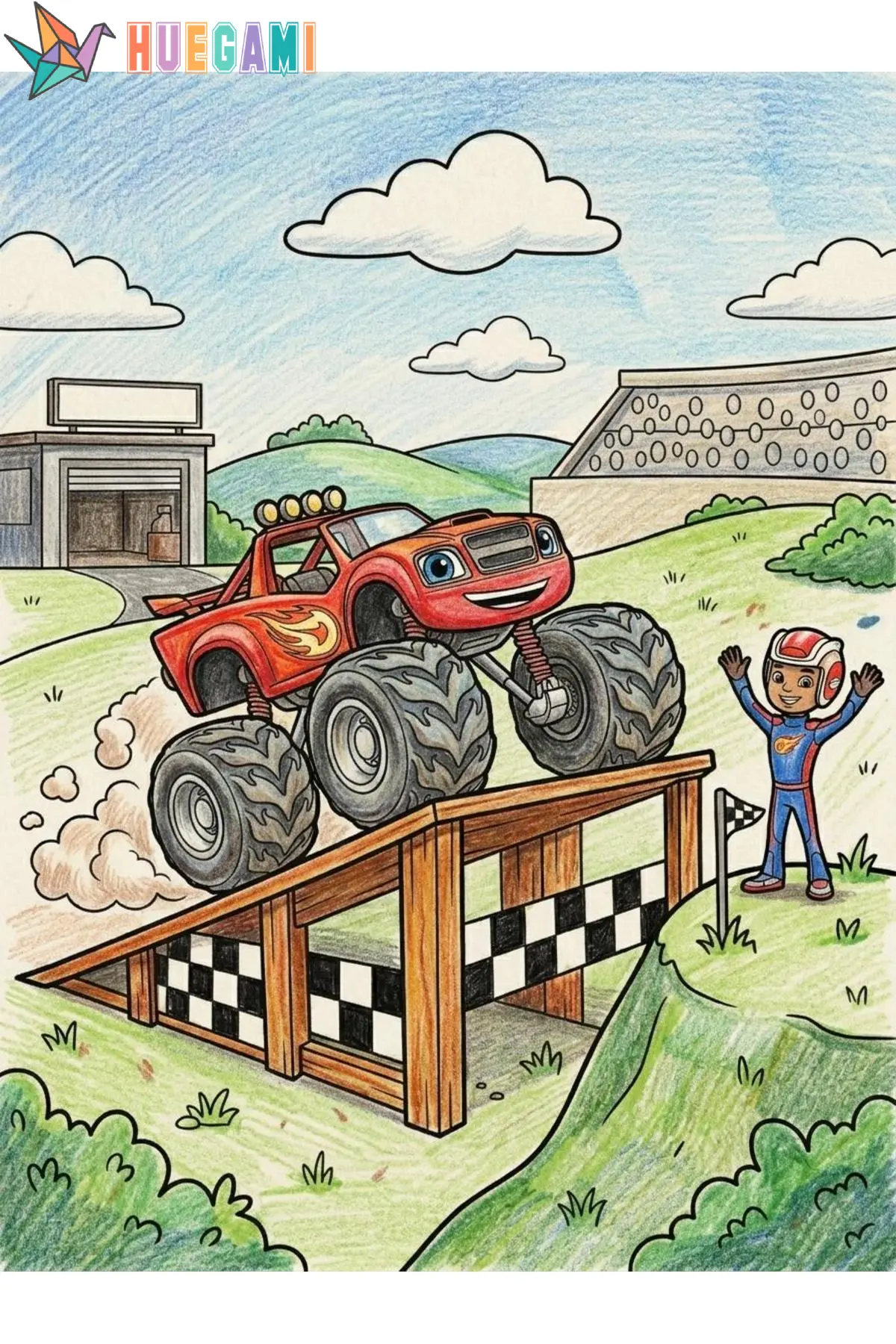 blaze coloring sheets featured image