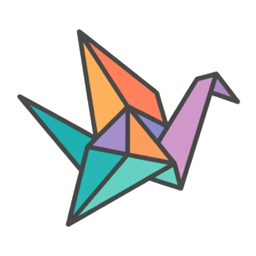 Huegami origami crane