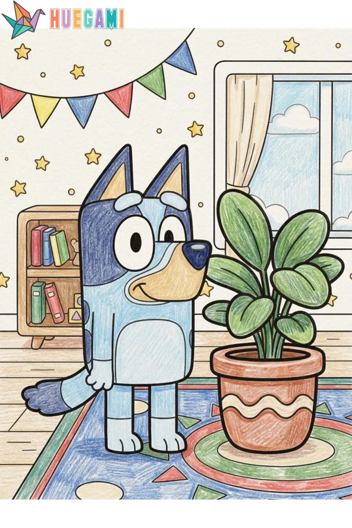 bluey coloring sheets featured image