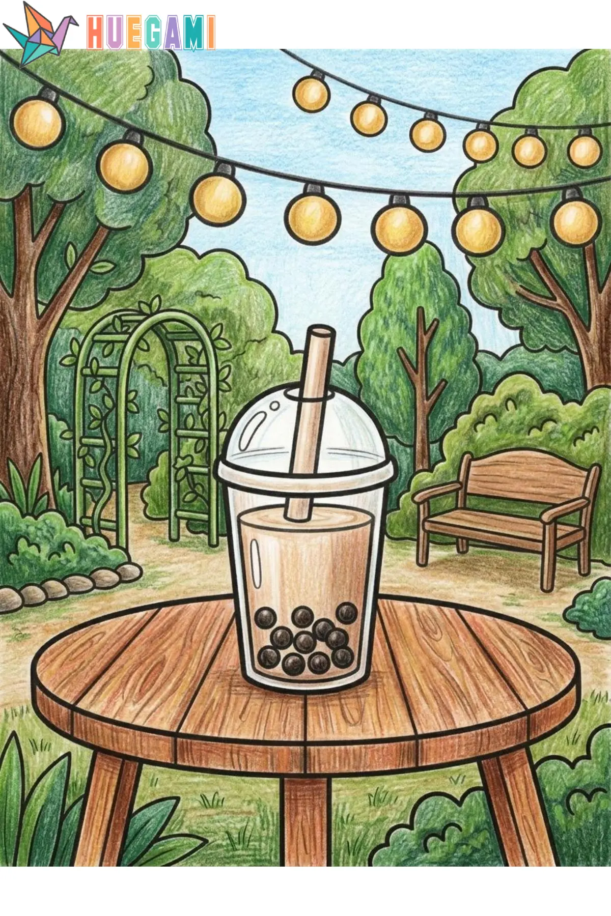 boba tea coloring sheets featured image