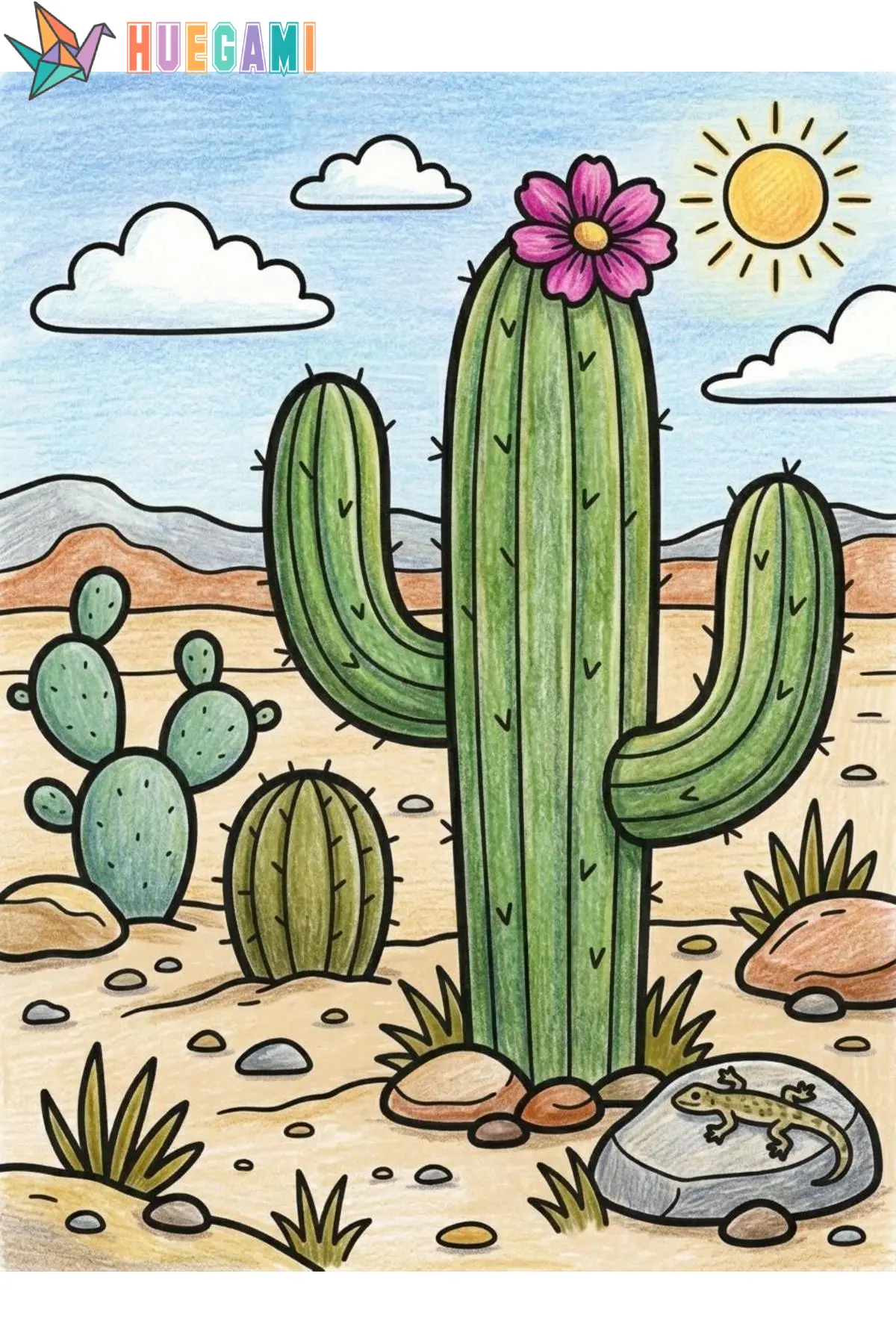 cactus coloring sheets featured image
