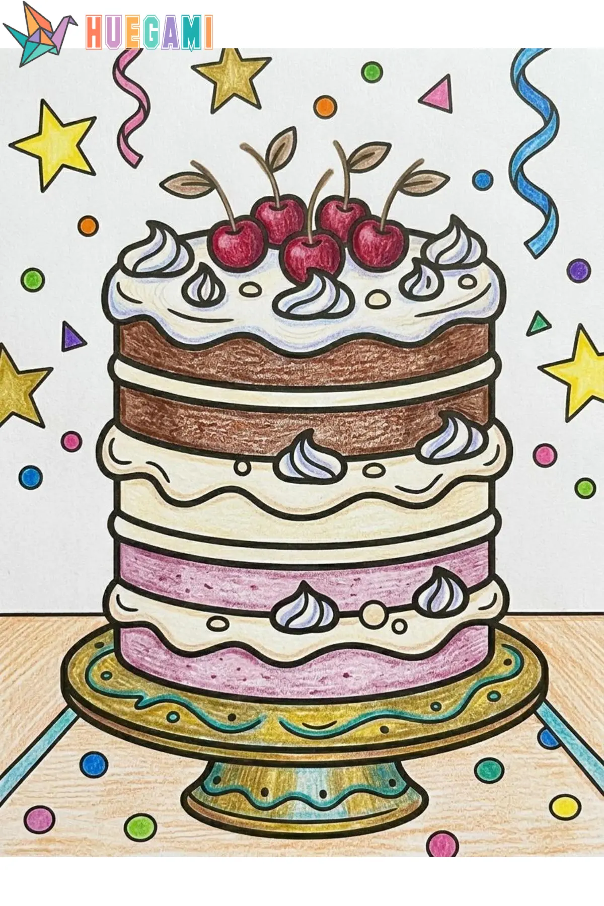 cakes coloring sheets featured image
