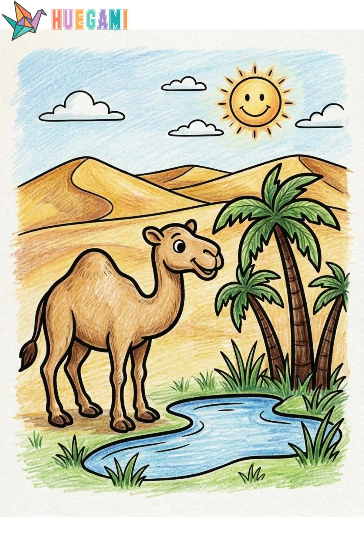 camel coloring sheets featured image