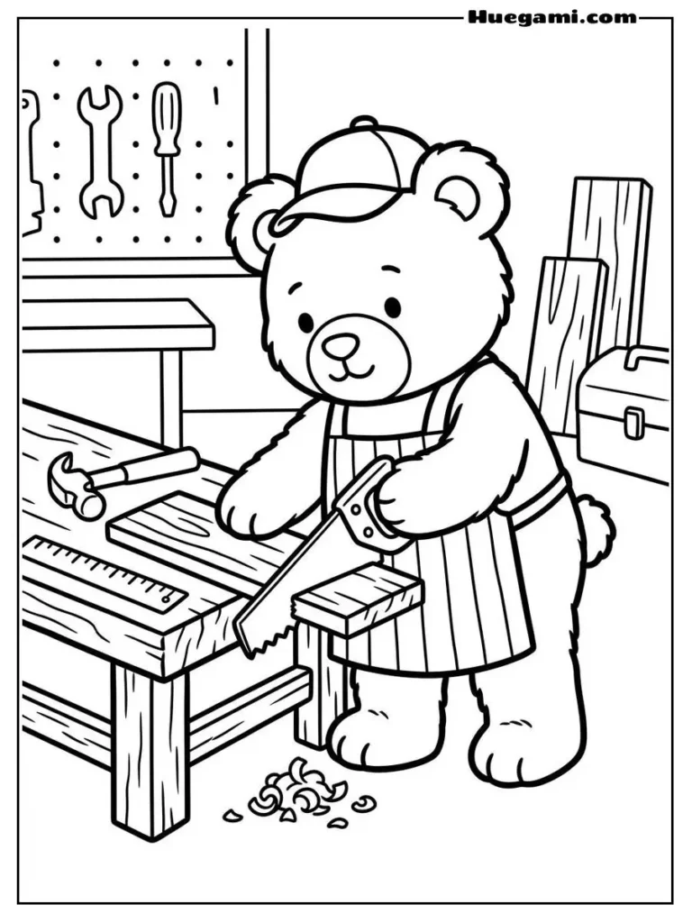 Adorable Carpenter Bear