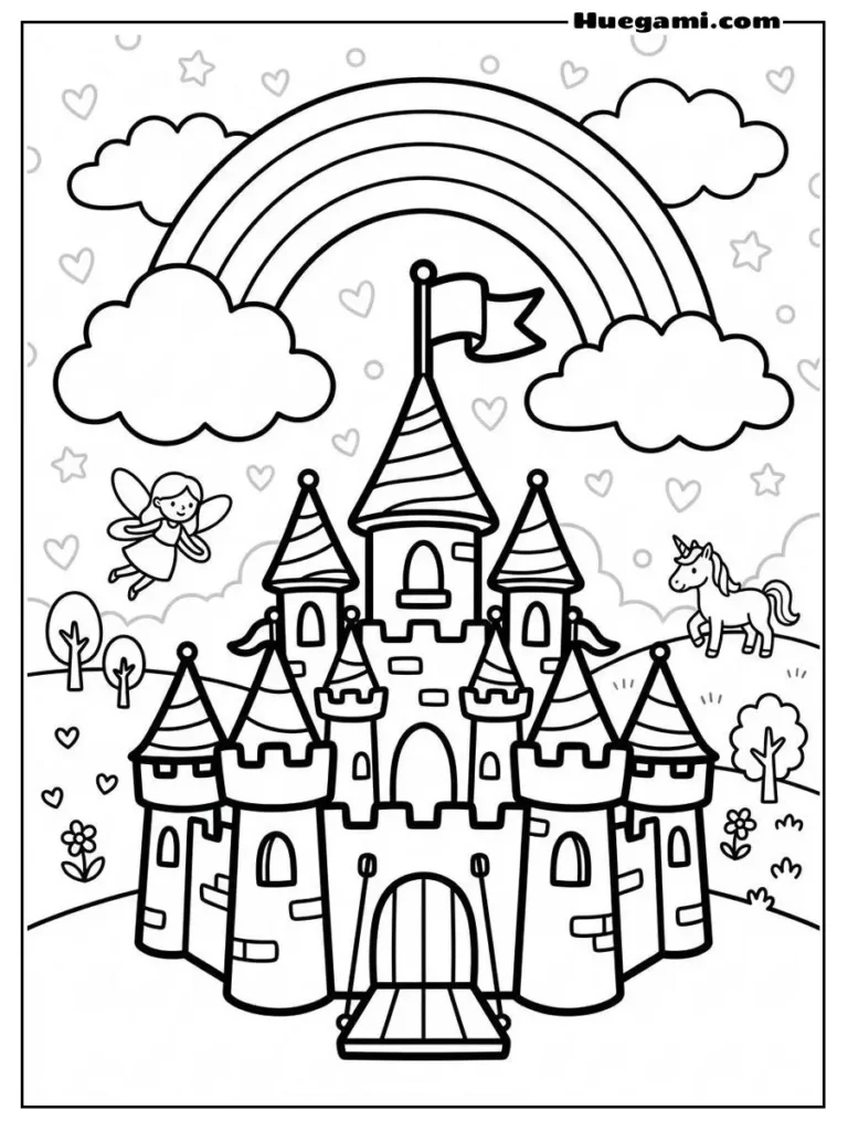 Printable Castle Coloring Sheets Kids Will Love 23 Adorable Fairy Castle For Kids