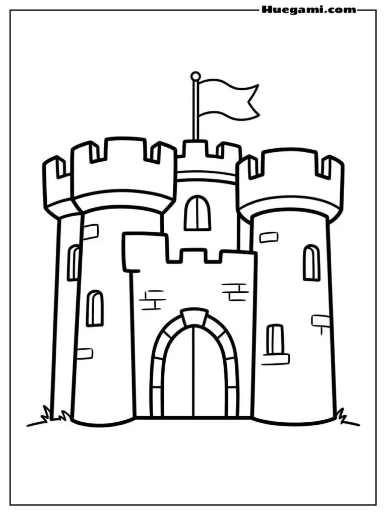 Printable Castle Coloring Sheets Kids Will Love 32 Adorable Mini