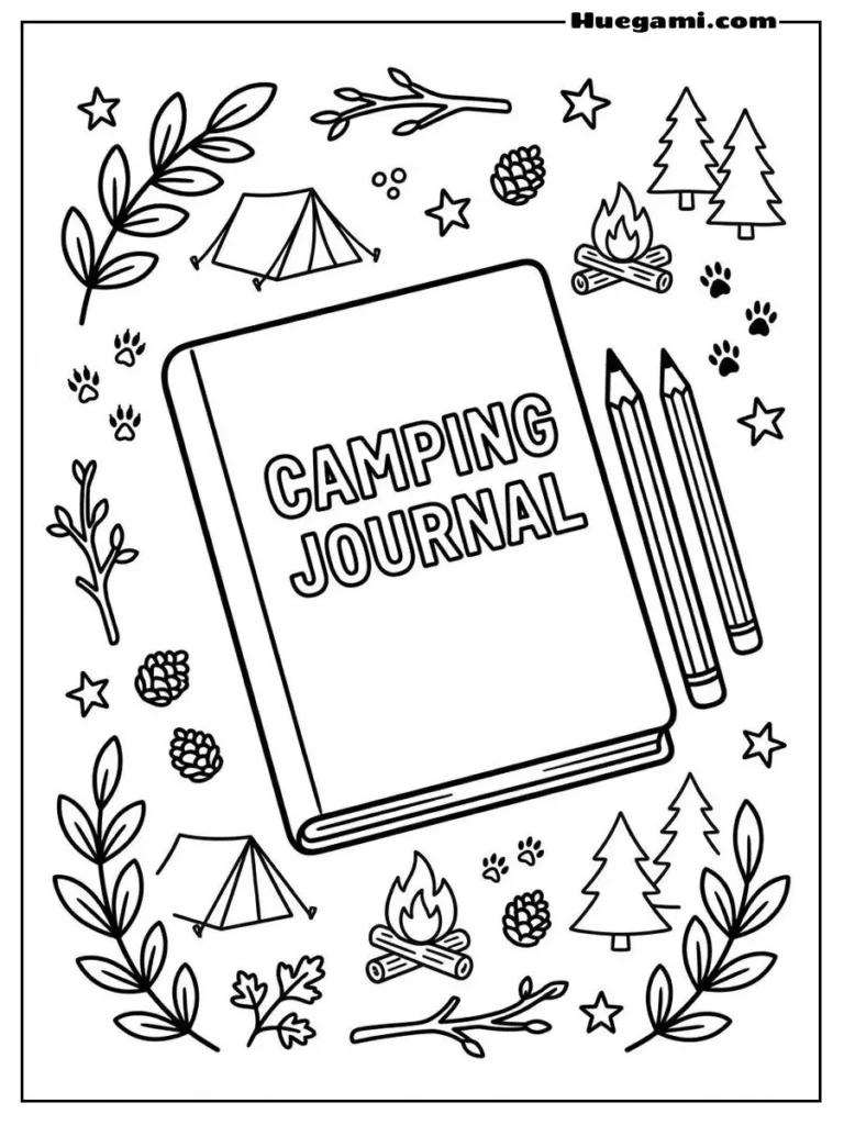 Fun Camping Coloring Sheets to Print for Free 11 Adorable Owl Watching Campers Page