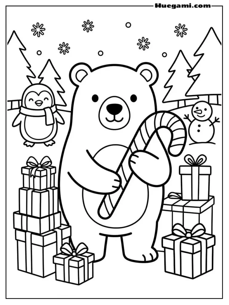 Candy Cane Trio Illustration