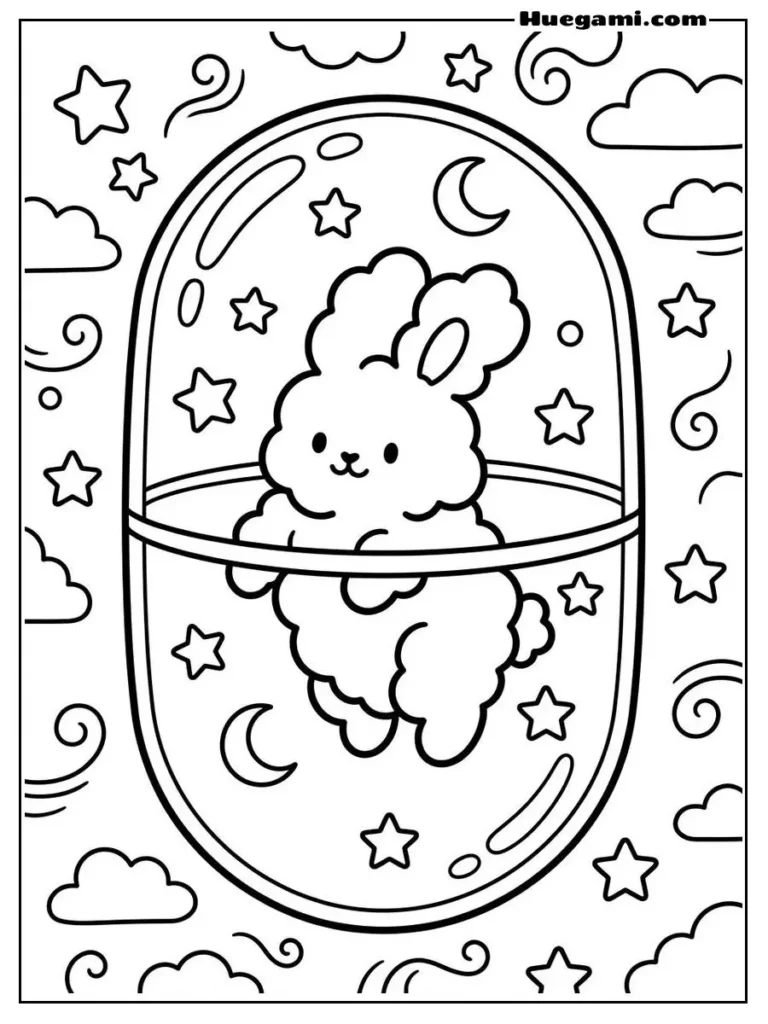 Cloud Bunny Capsule Illustration