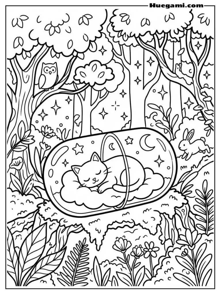 Dream Cat Capsule Illustration